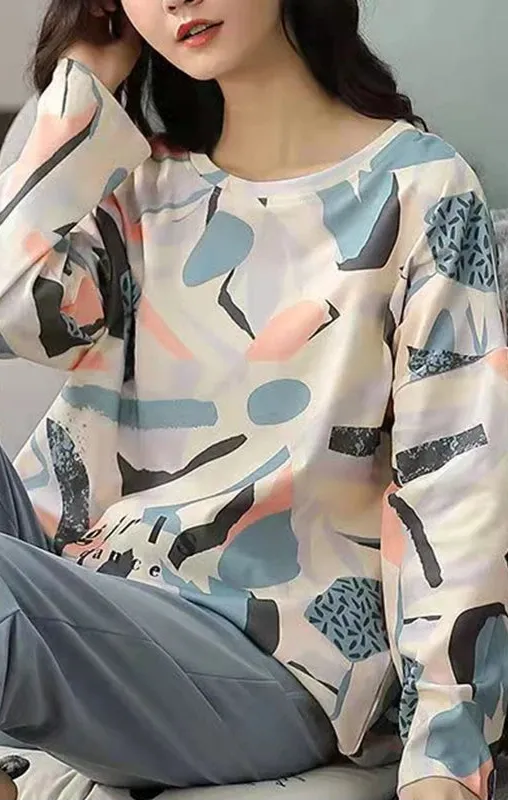 Polyester Pajama Plaid Sleepwear