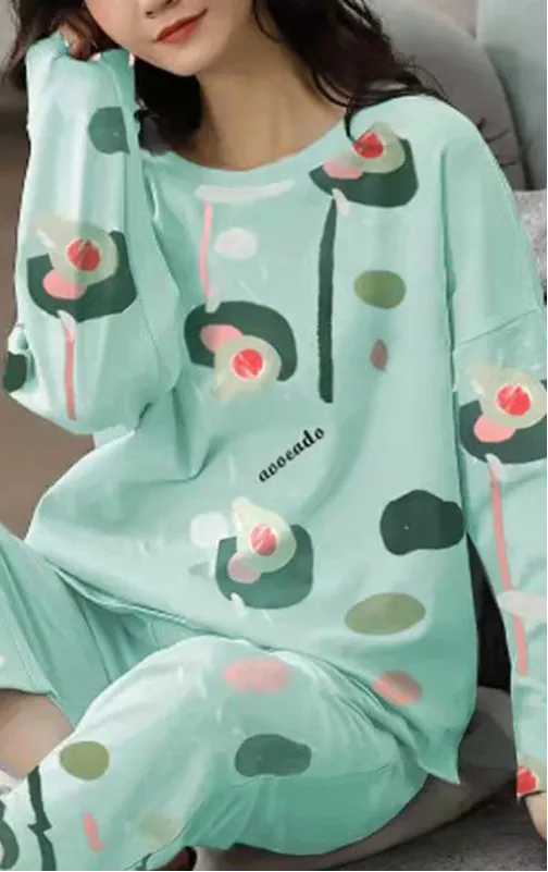 Polyester Pajama Plaid Sleepwear