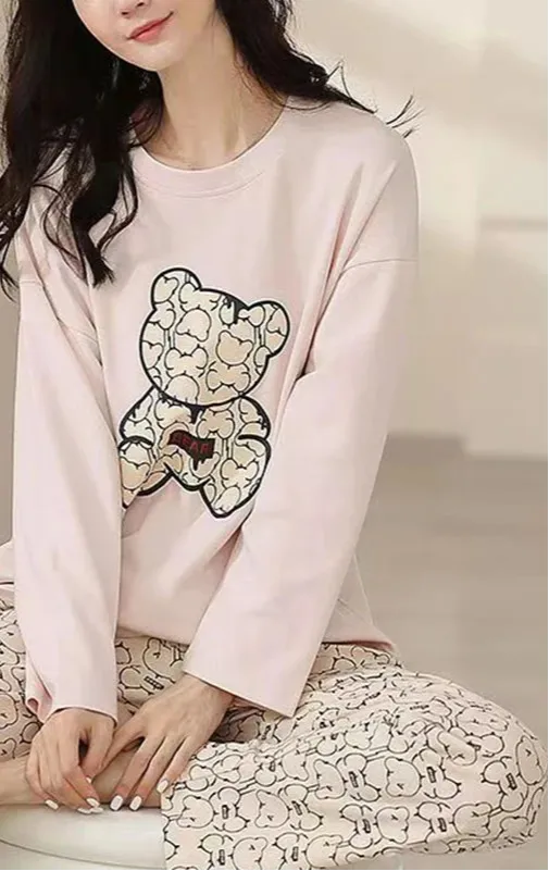 Polyester Pajama Plaid Sleepwear