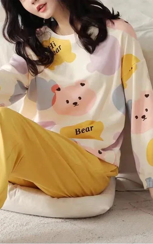 Polyester Pajama Plaid Sleepwear