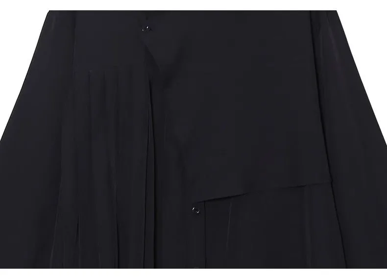 Pre Order:  Asymmetrical Half Pleated Cotton Top