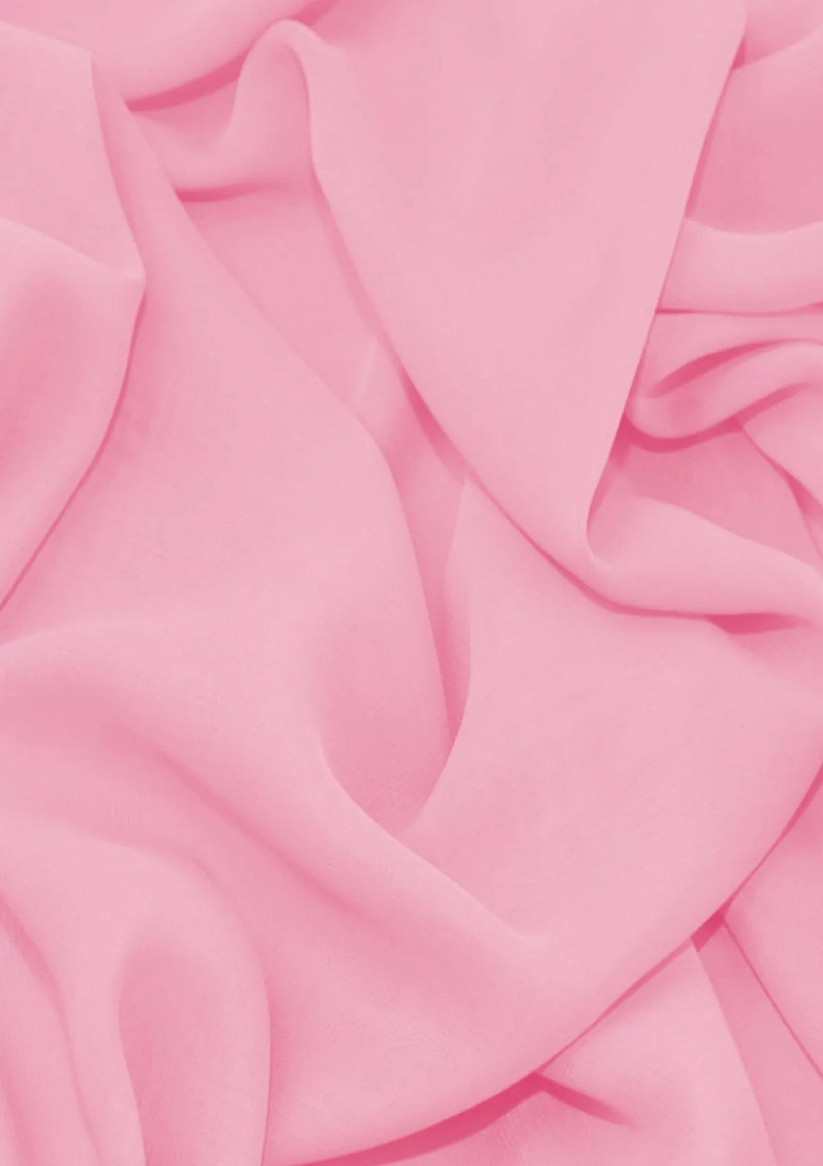 Premium Crepe Chiffon Dress Fabric Plain Dyed 44/45" Decoration,Craft (CHIFFON 1)