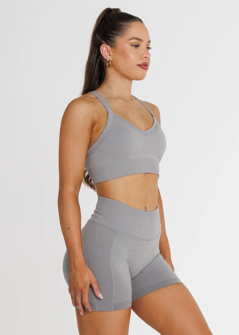 Prime Seamless Bra - Ash
