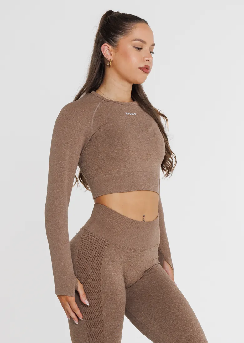 Prime Seamless Long Sleeve - Cinnamon