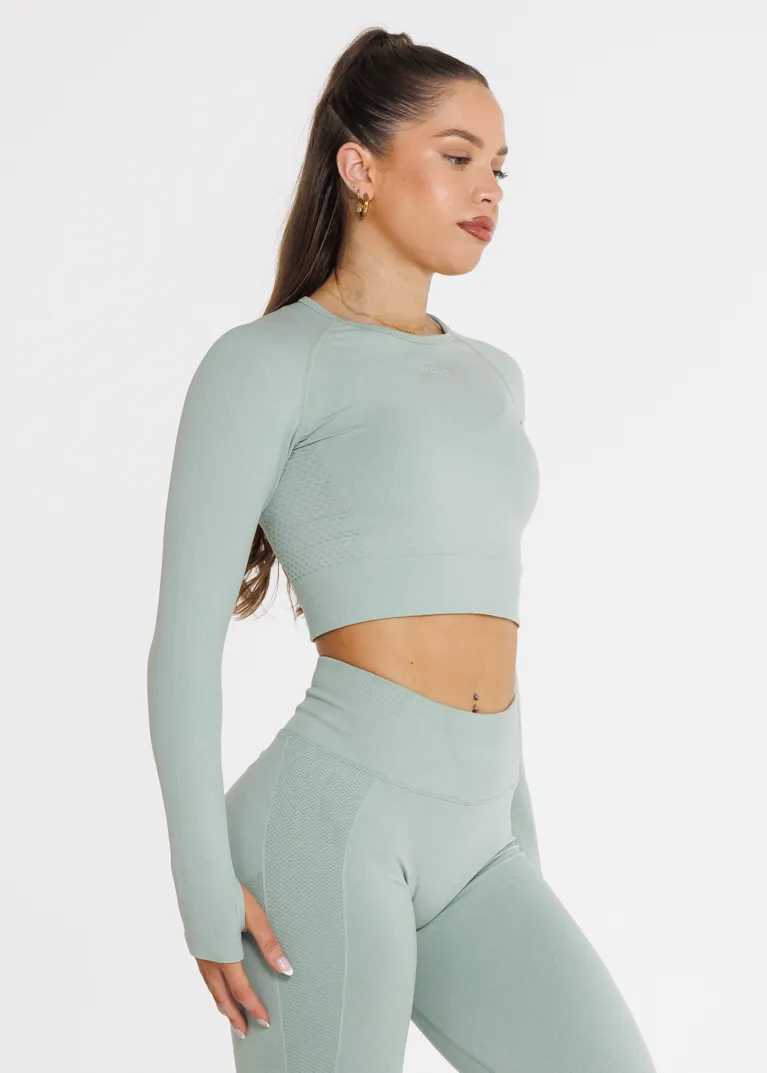 Prime Seamless Long Sleeve - Pistachio