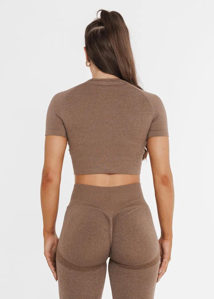 Prime Seamless Short Sleeve - Cinnamon