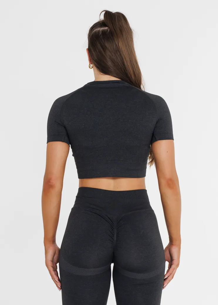 Prime Seamless Short Sleeve - Obsidian