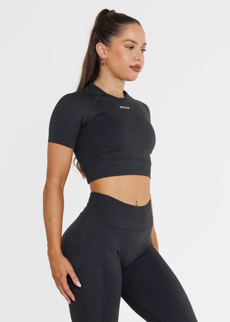 Prime Seamless Short Sleeve - Obsidian