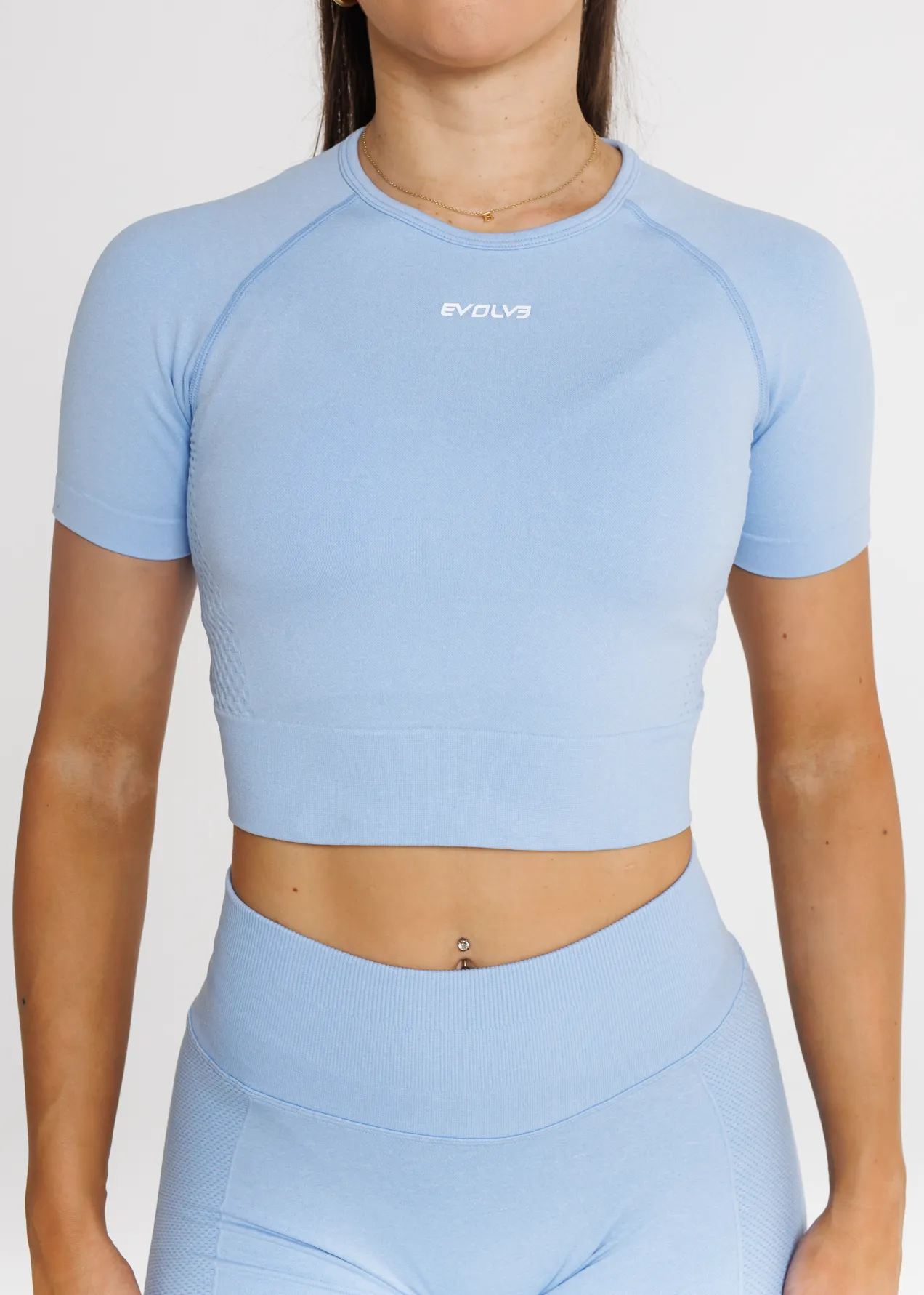 Prime Seamless Short Sleeve - Sky