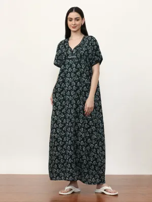Printed Pure Cotton Maxi Nightdress