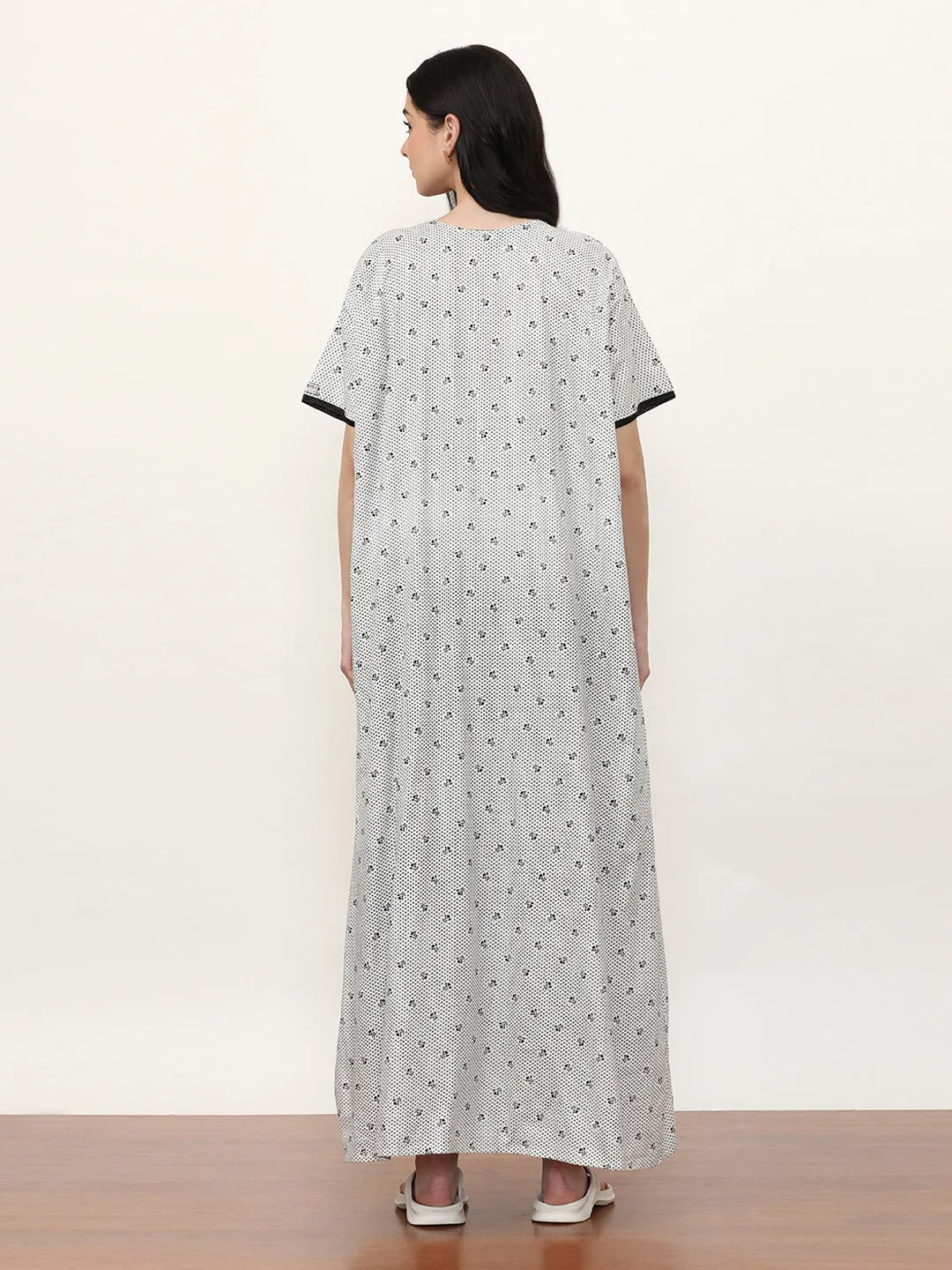 Printed Pure Cotton Maxi Nightdress
