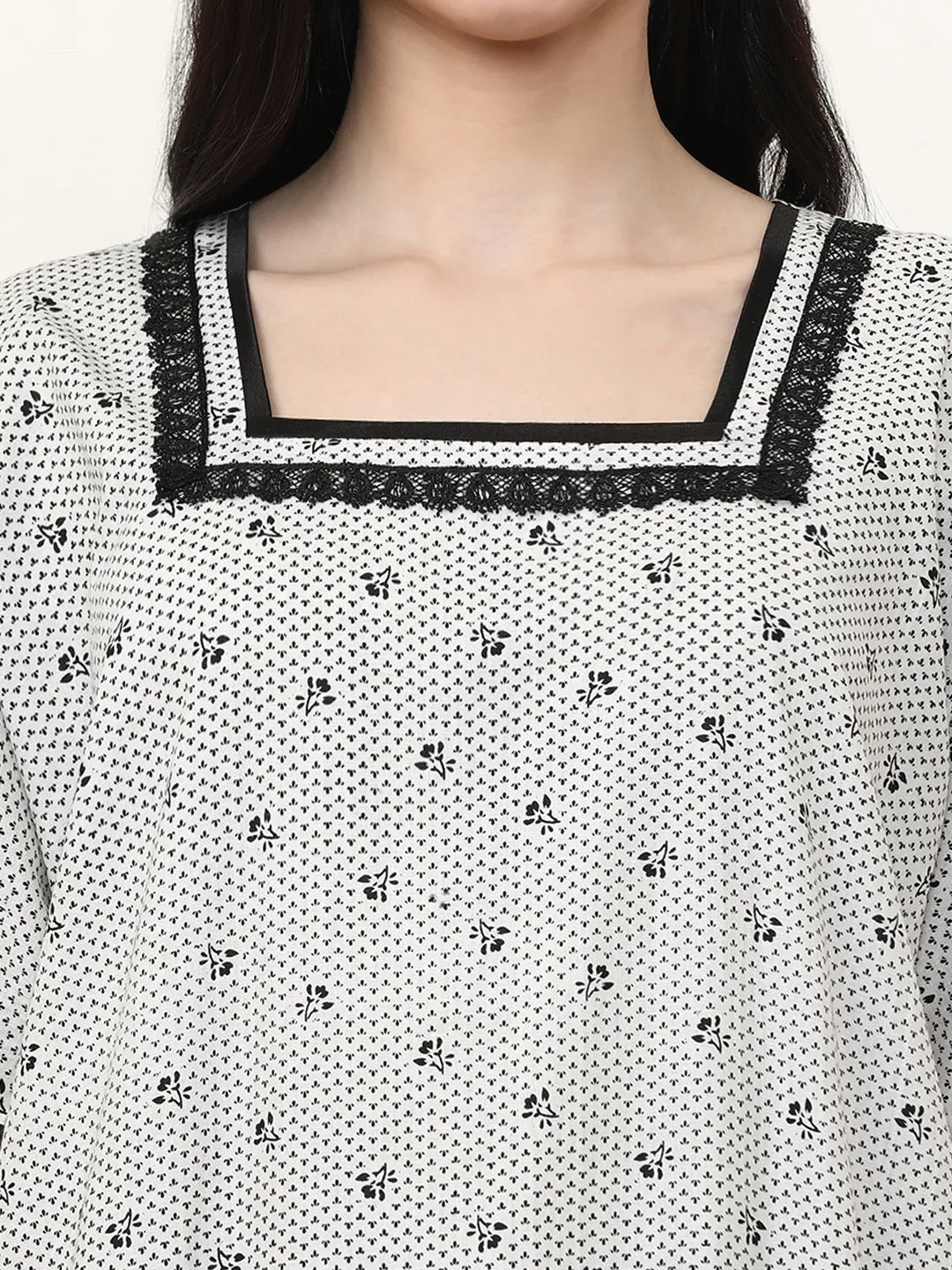 Printed Pure Cotton Maxi Nightdress