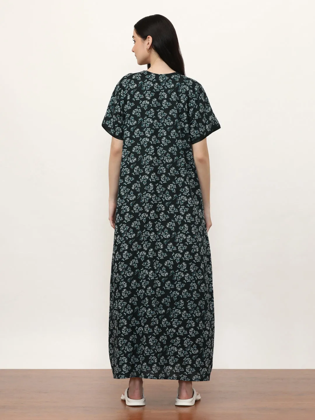 Printed Pure Cotton Maxi Nightdress