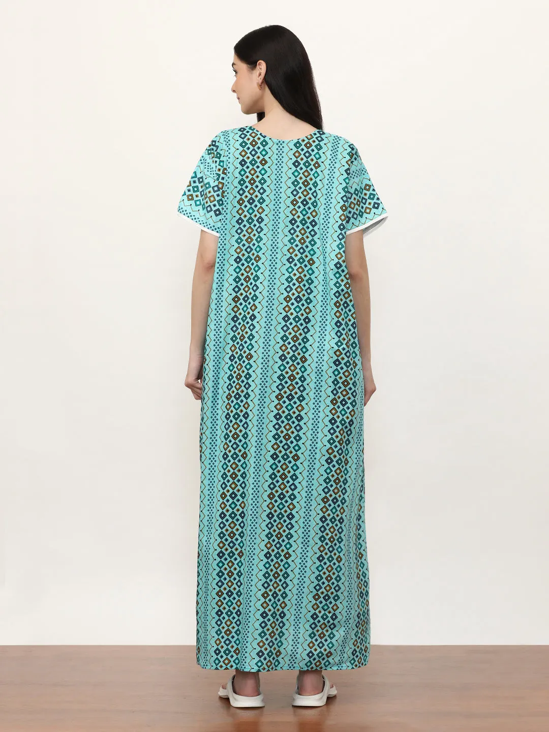 Printed Pure Cotton Maxi Nightdress