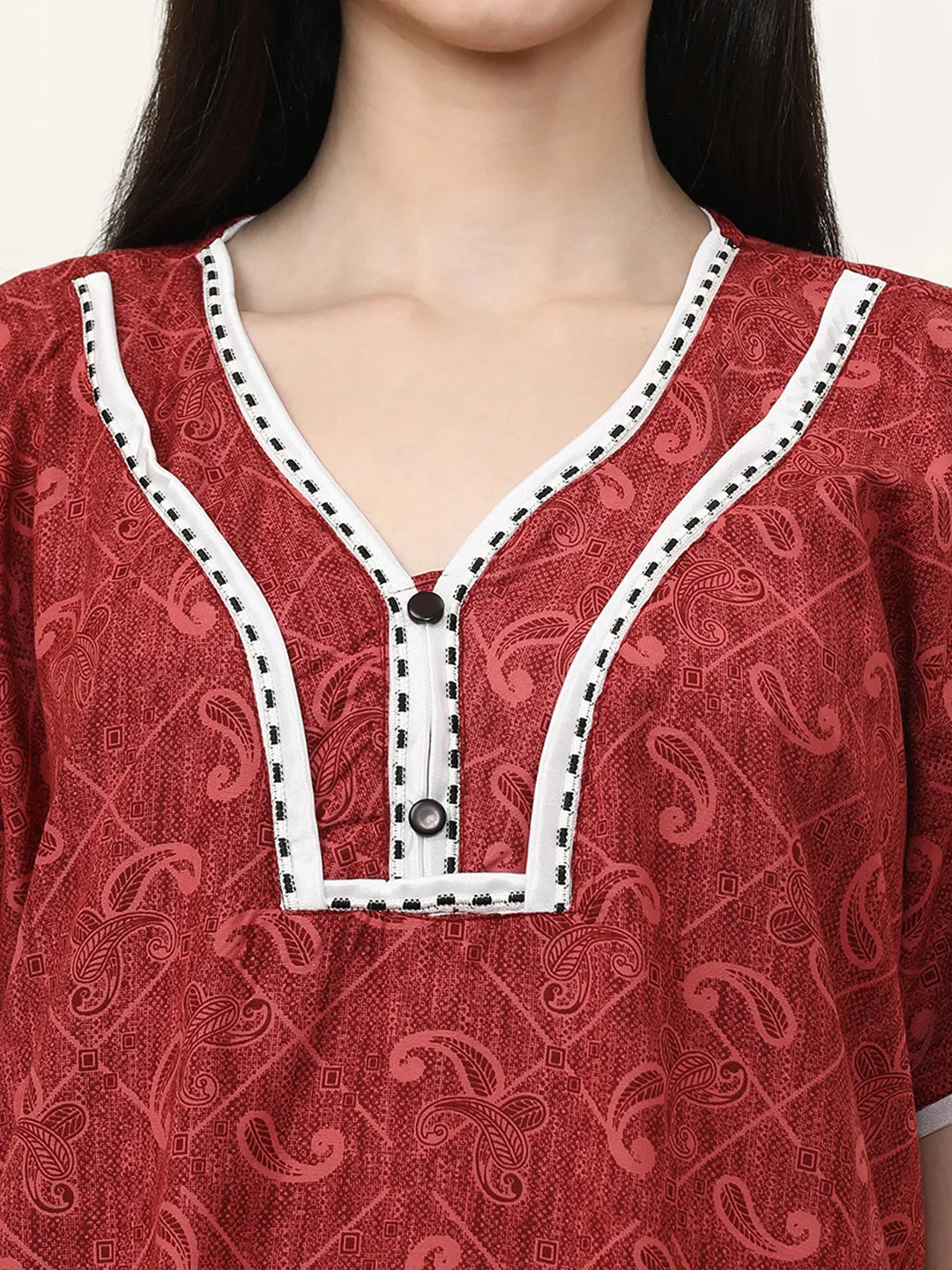 Printed Pure Cotton Maxi Nightdress