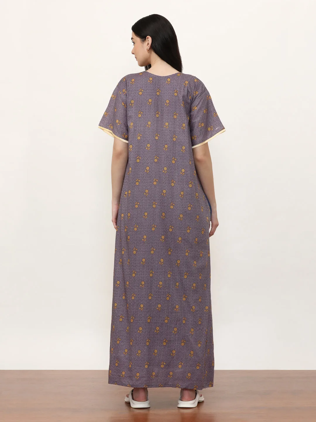 Printed Pure Cotton Maxi Nightdress