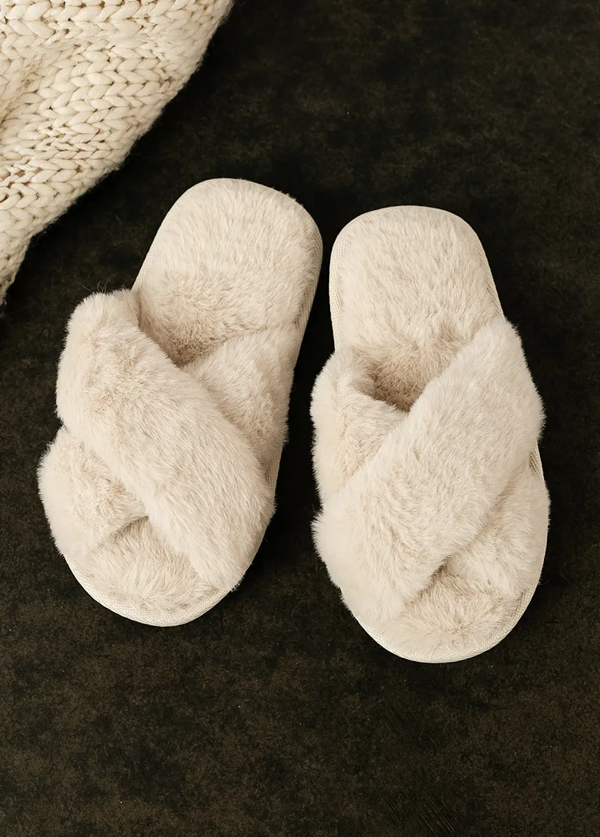 Prisca Slippers in Ecru