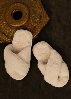 Prisca Slippers in Ecru