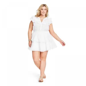 Private Label Women's Plus Size Penelope Double Ruffle Dress