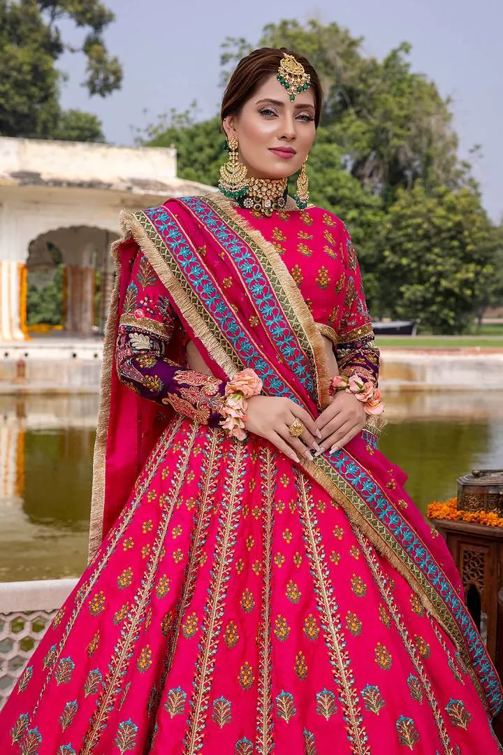 Punjabi Suit Pink Lehenga Choli for Mehndi Wear #BN1038