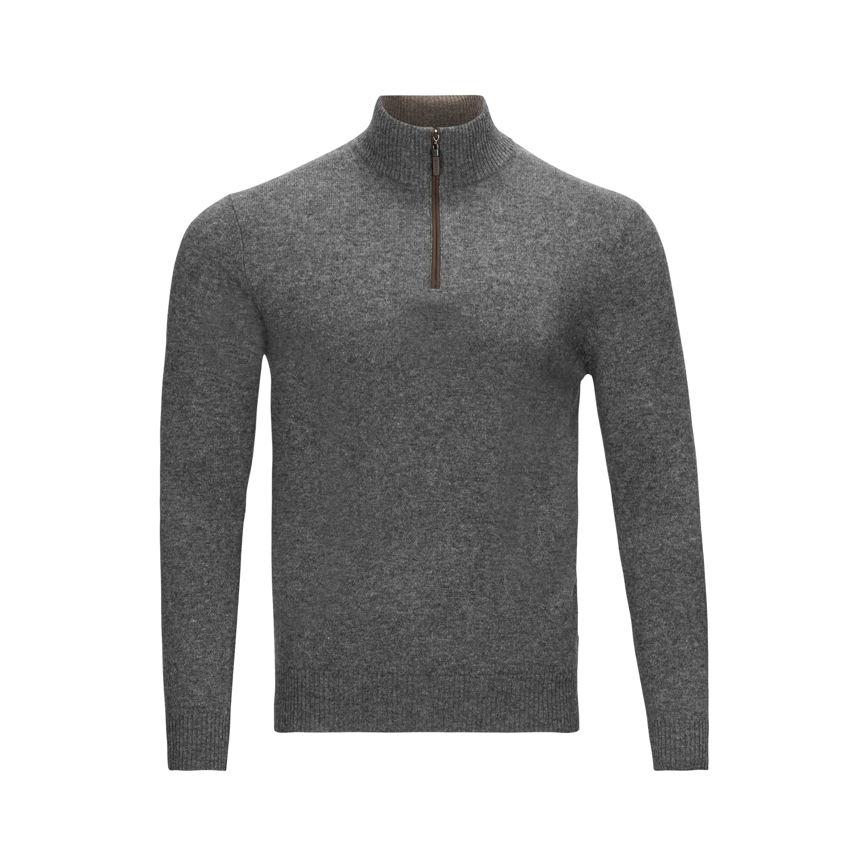 Quinn -  Men's, Luxurious, 100% 2-ply Cashmere, 1/4 Zip Sweaters- Burgandy