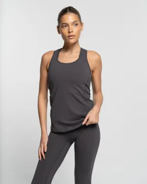 Racer Tank - Charcoal
