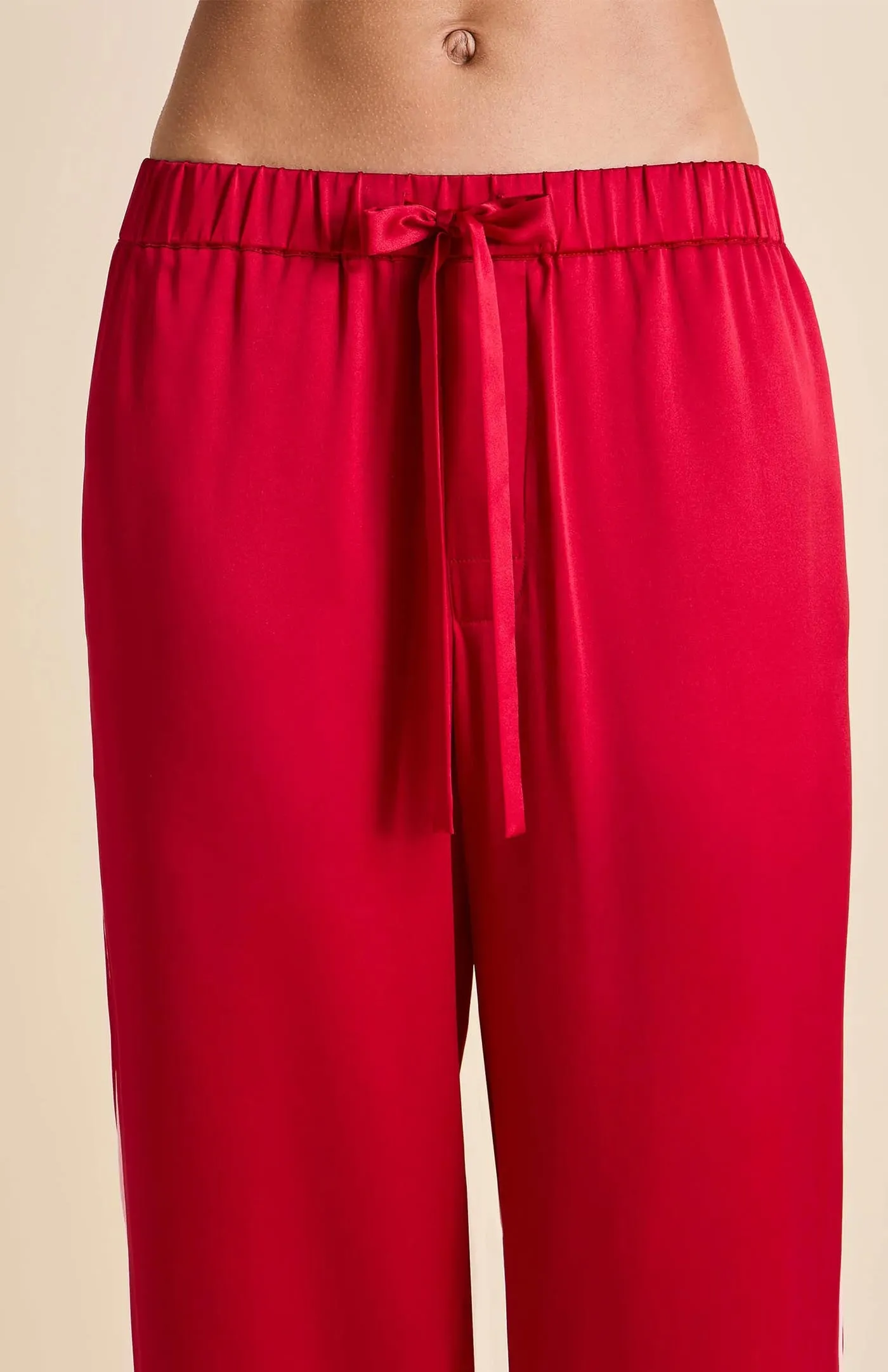 Raving Red | Red Satin Loungewear Set
