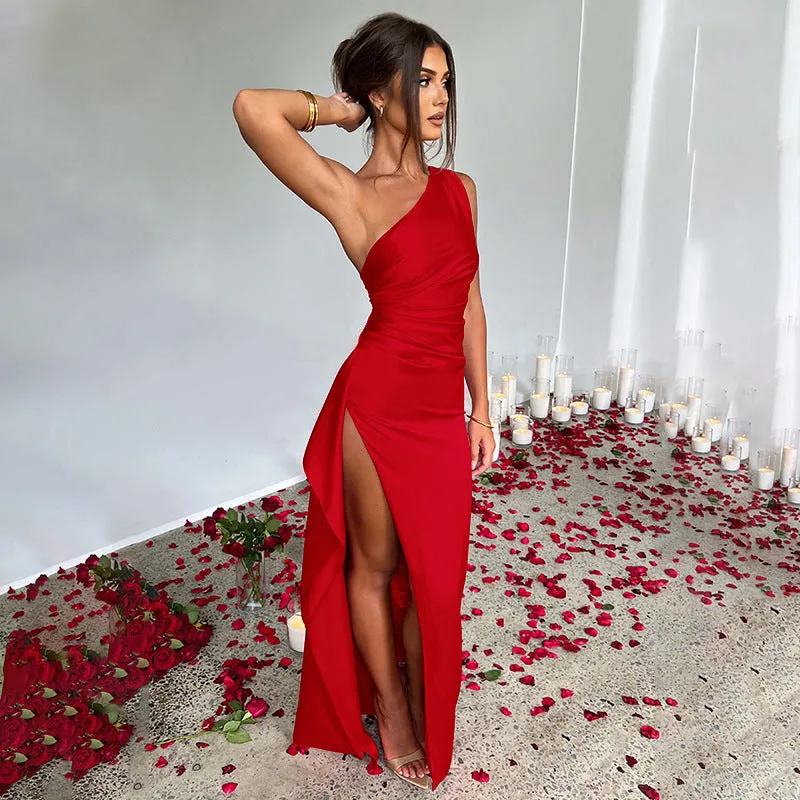 Rebeca® | Elegant Satin-Maxi Dress