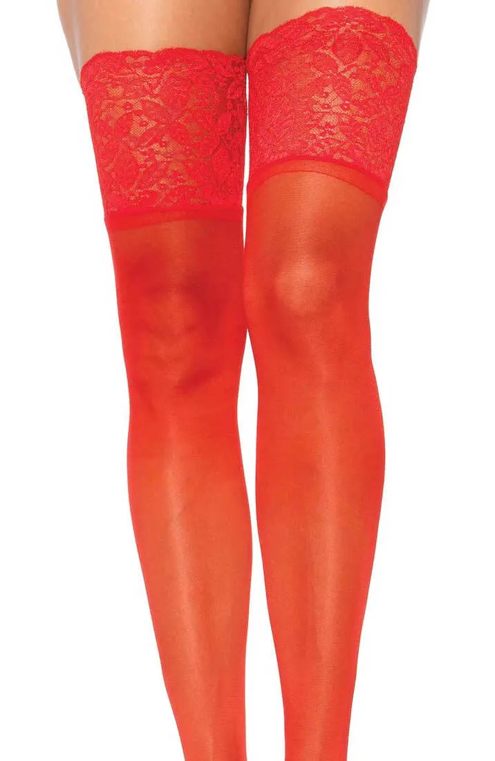 Red stay up stockings