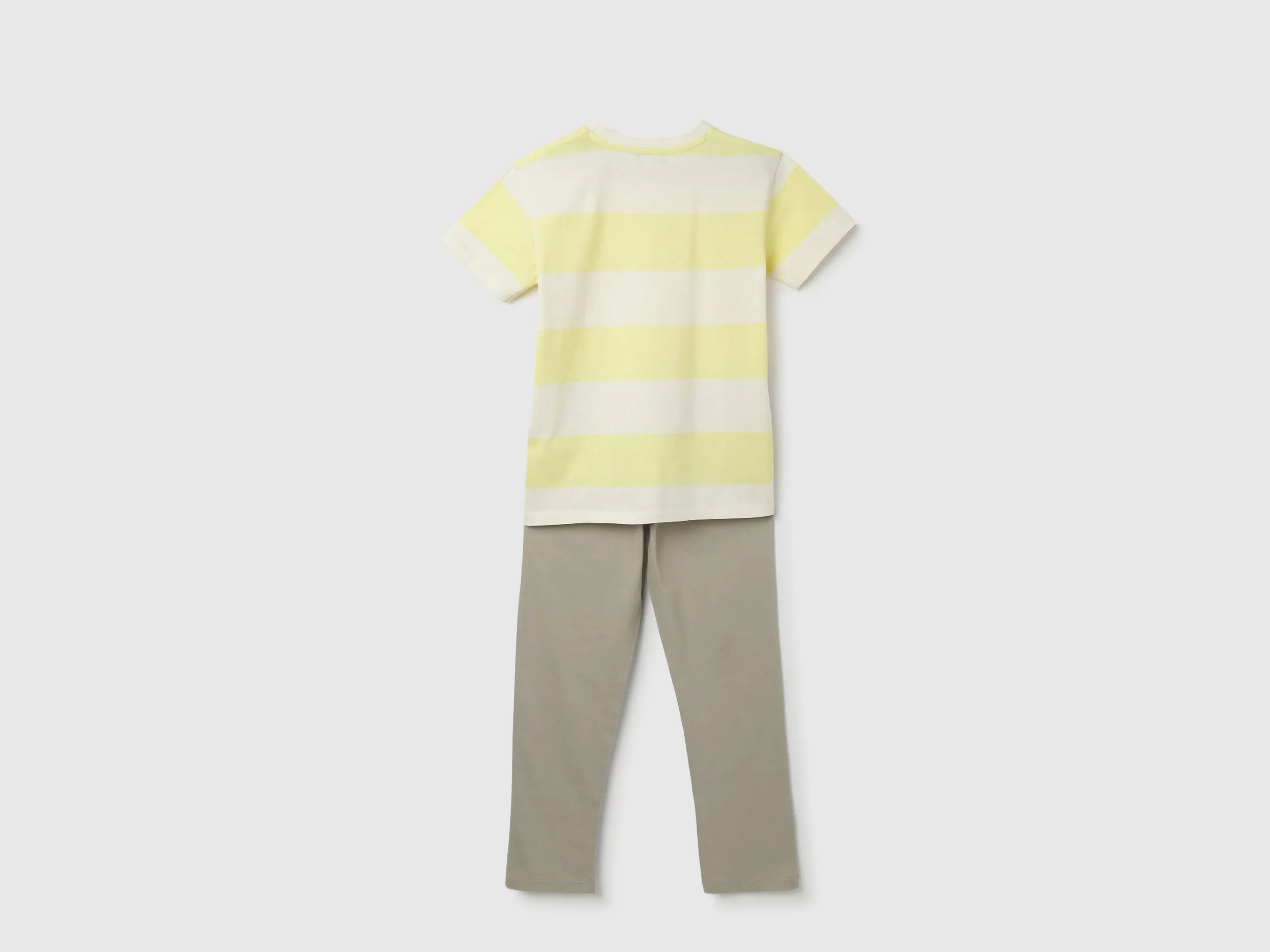 Regular Fit Round Neck Striped Nightsuit