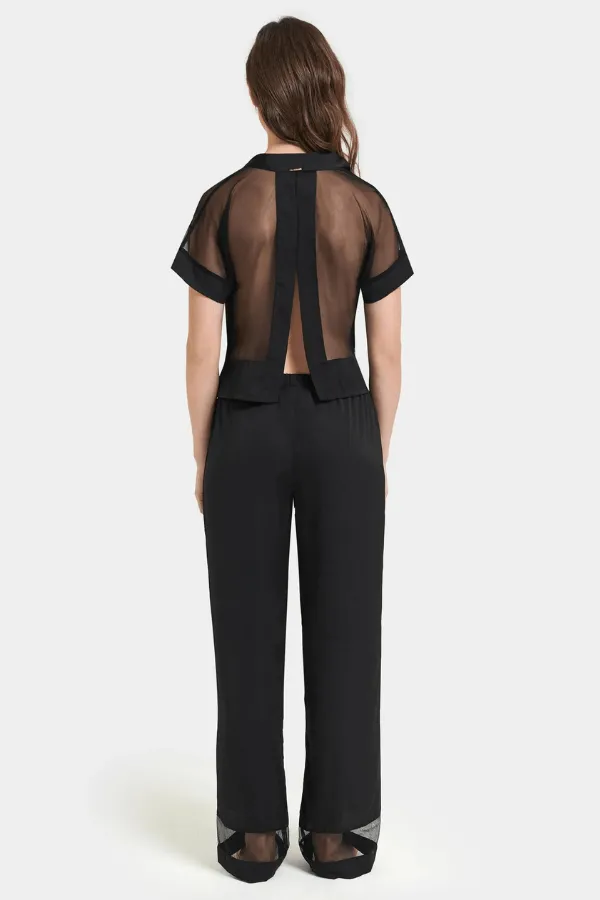 Richmond Long PJ Set - Black
