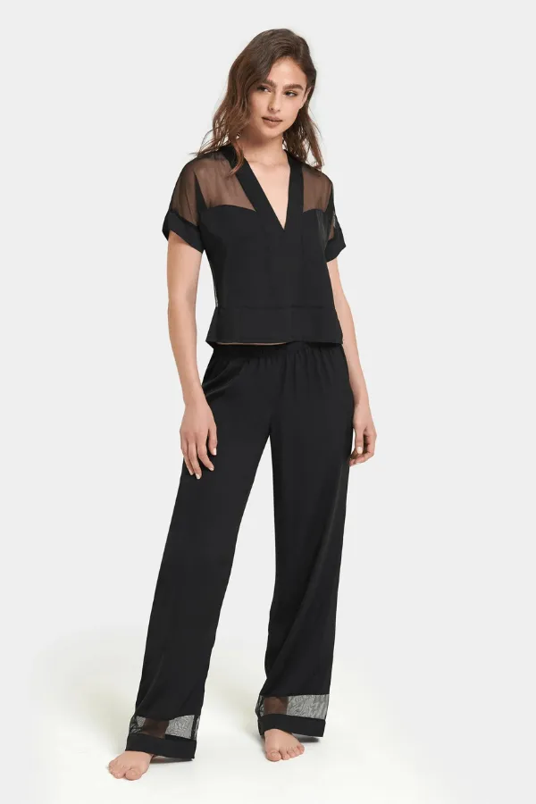 Richmond Long PJ Set - Black