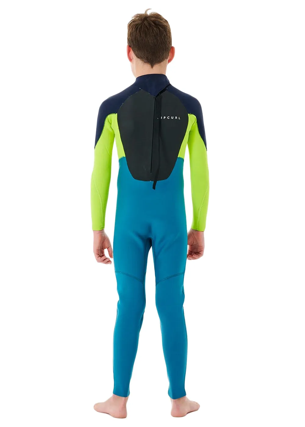 Rip Curl Boys Omega 3/2mm E-Stitch Back Zip Steamer Wetsuit