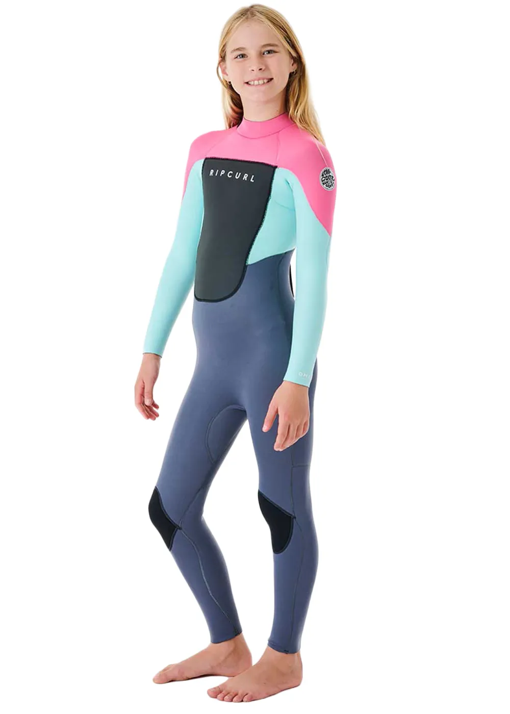 Rip Curl Girls Omega 3/2mm E-Stitch Back Zip Steamer Wetsuit