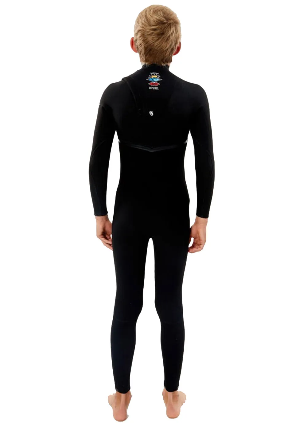 Rip Curl Youth Flashbomb 3/2mm Chest Zip Steamer Wetsuit