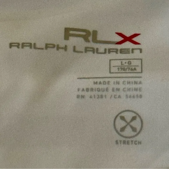 RLX Ralph Lauren New Size L Printed Aim Golf Sport Skort Blue and White Stripe