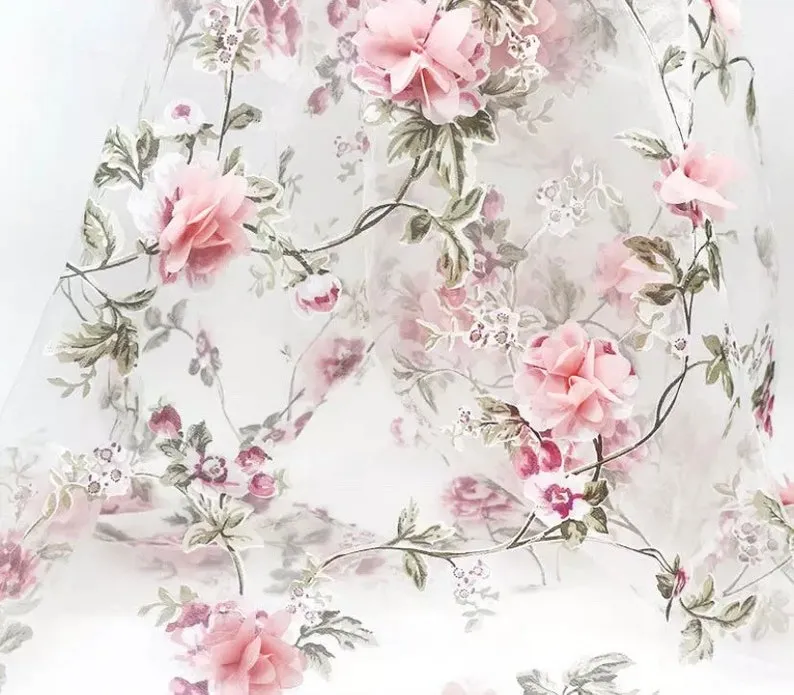 Romantic floral cape