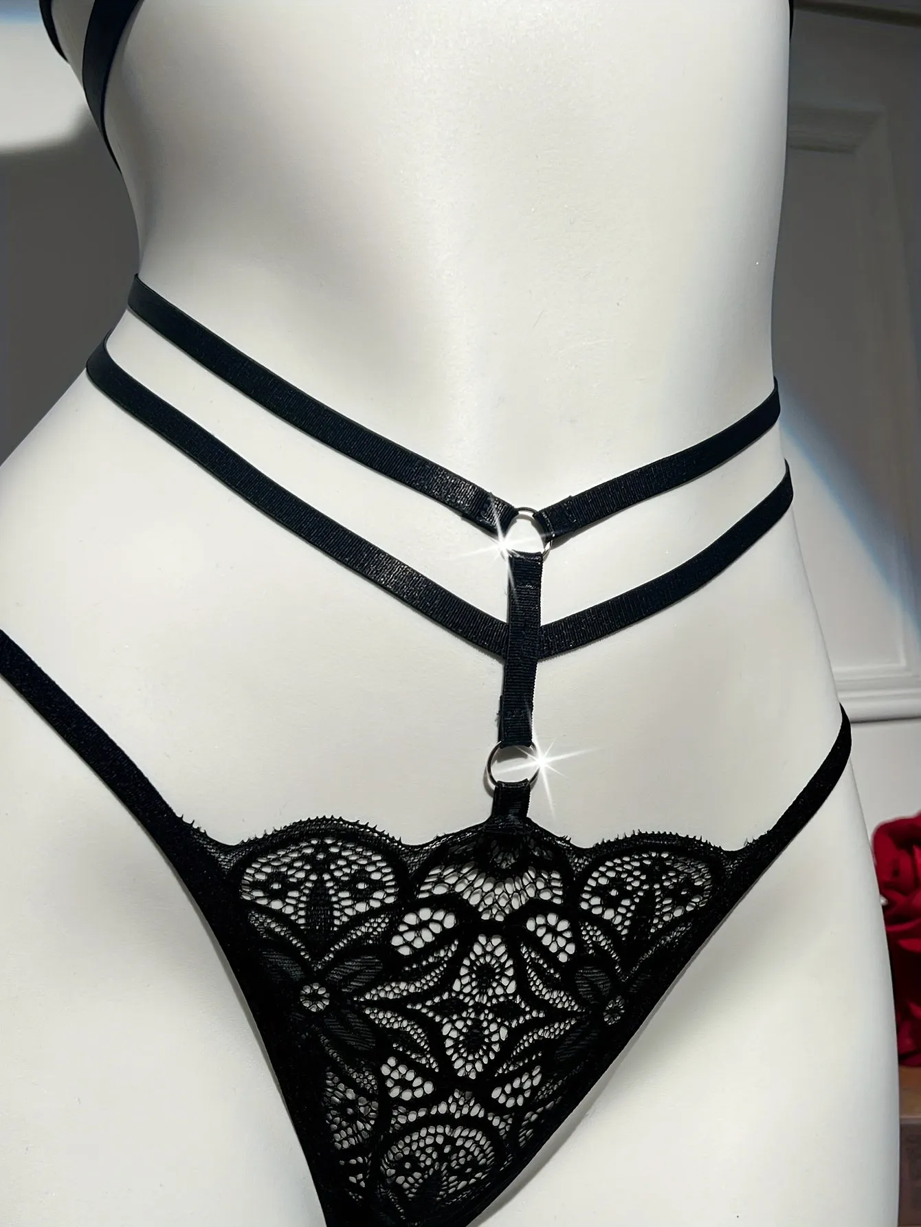 Romantic Floral Lace Lingerie Set