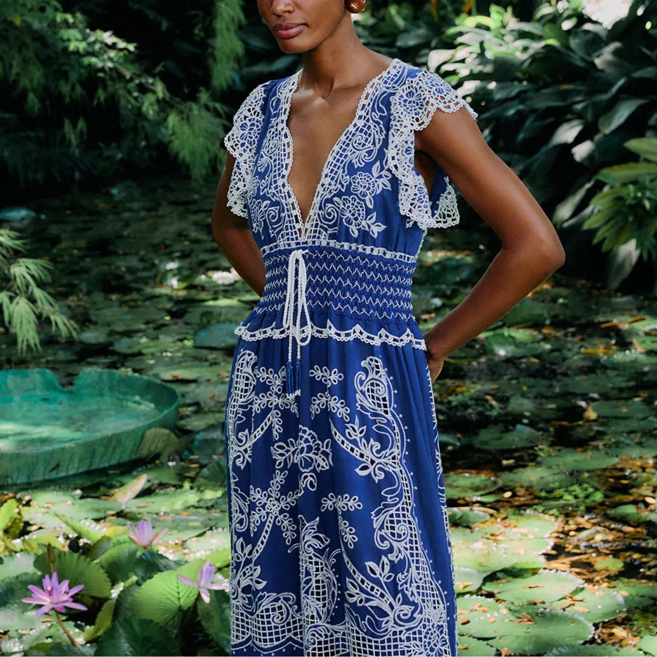 Romantic Maxi Dress Blue