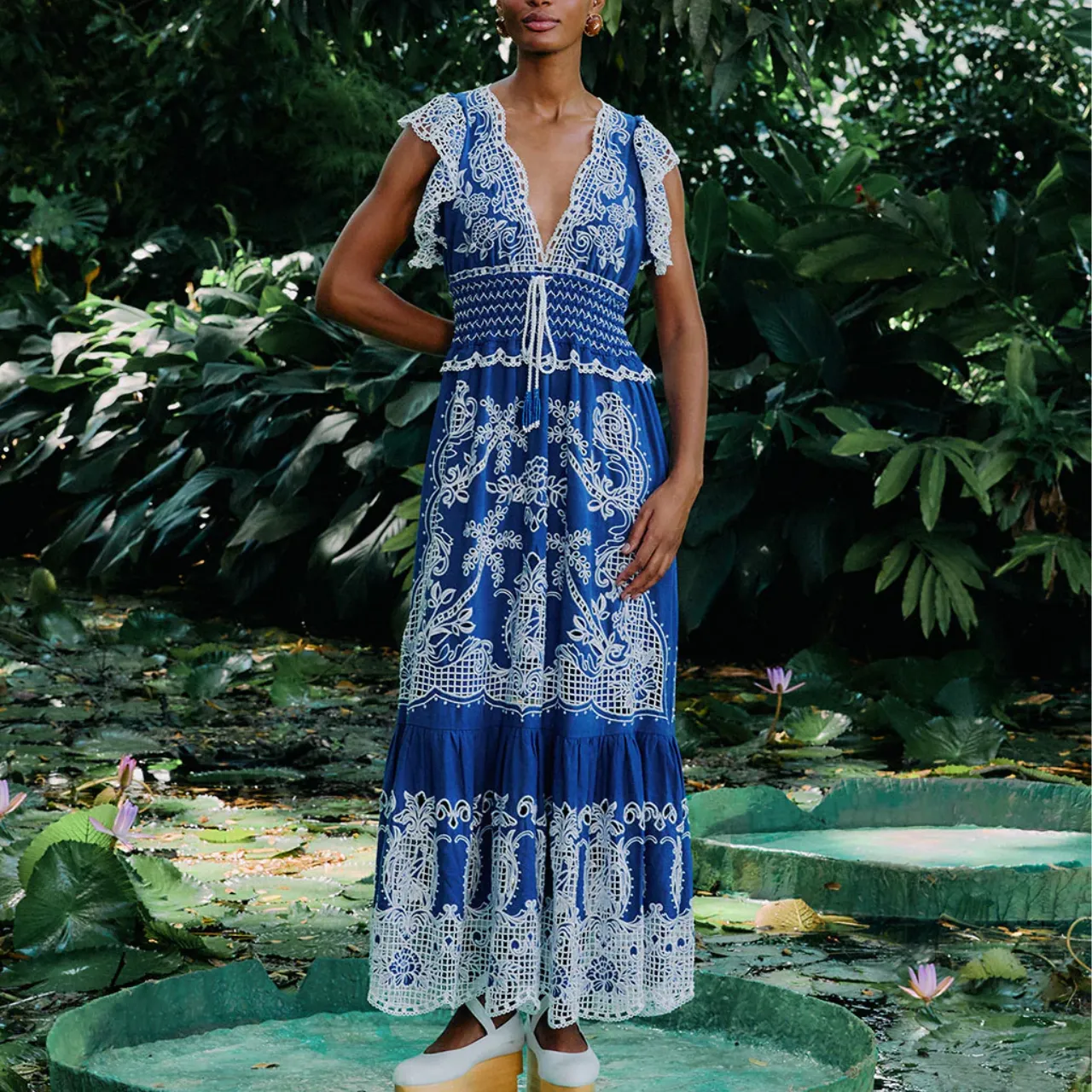 Romantic Maxi Dress Blue