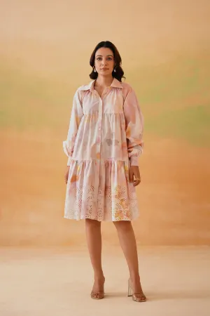 Romantic Ripples Shirt Dress