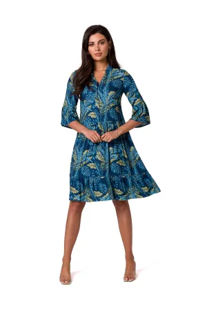 Romantic Ruffle Open-Neck Dress