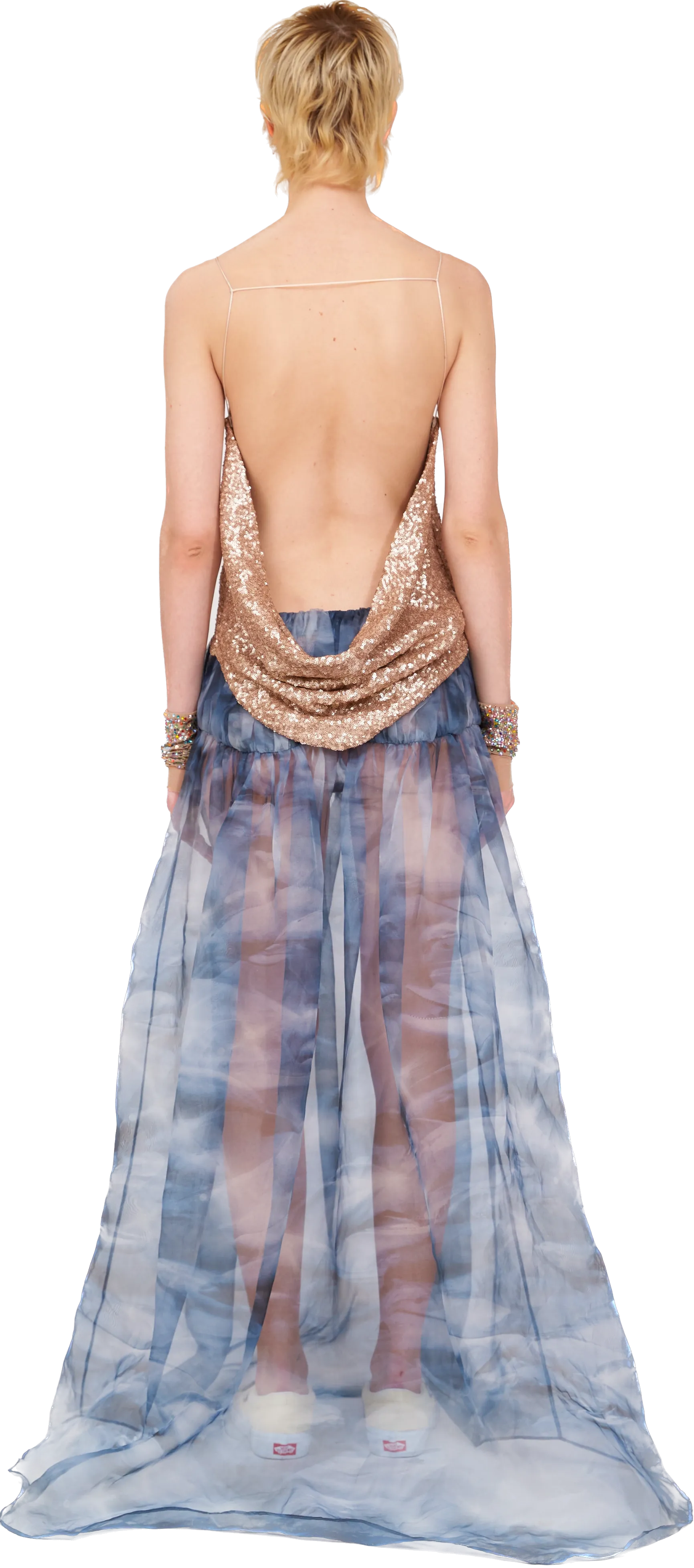 ROSE GOLD SEQUIN MEOW TOP