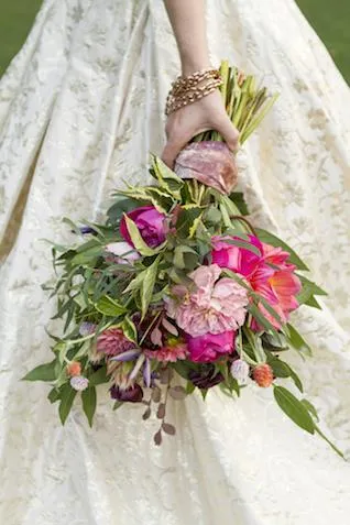 Royal-inspired Embroidery Wedding Dresses  with Satin Skirt