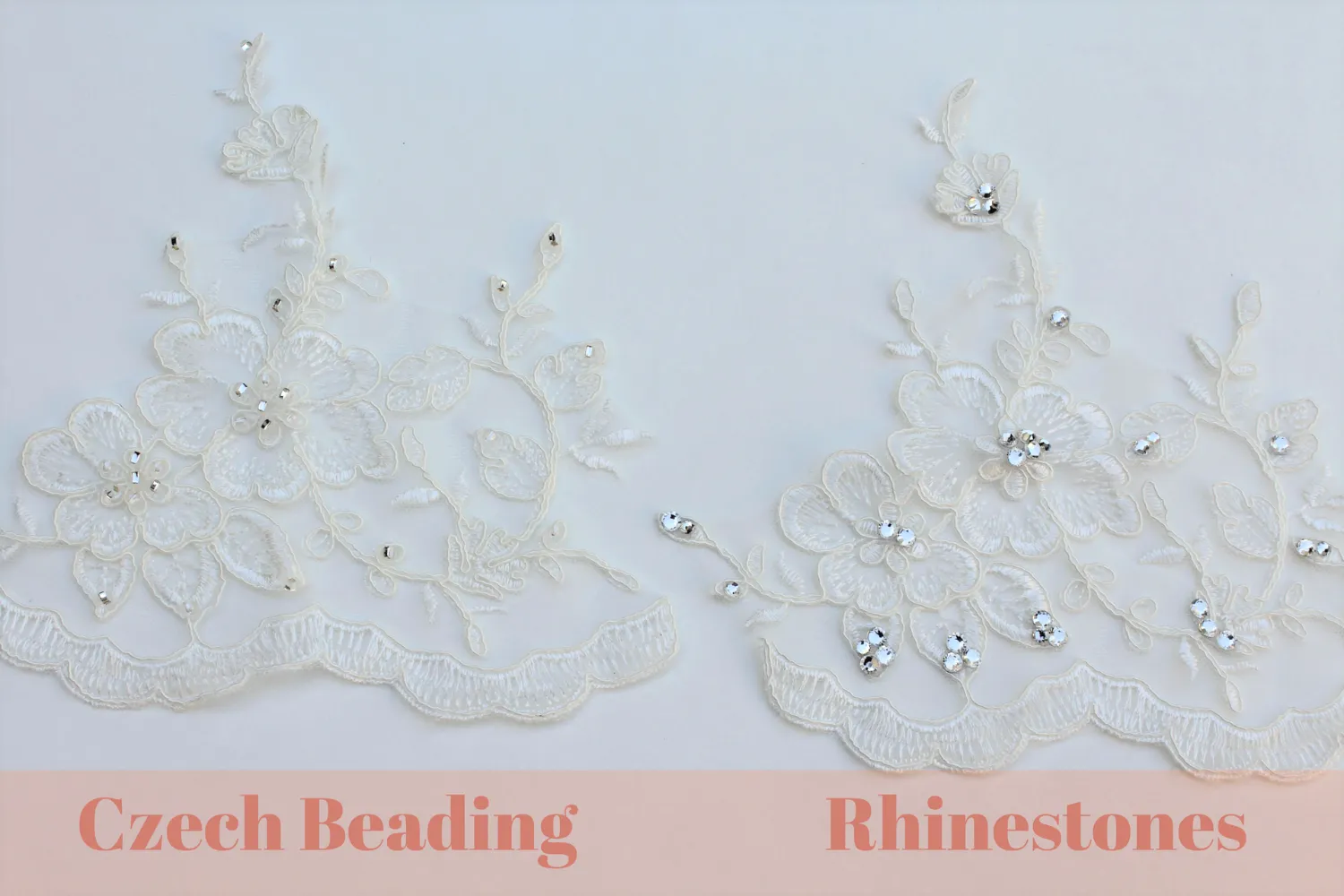 Royal Length Drop Veil with French Lace Trim & Blusher, Off White/ Ivory Lace Wedding Veil