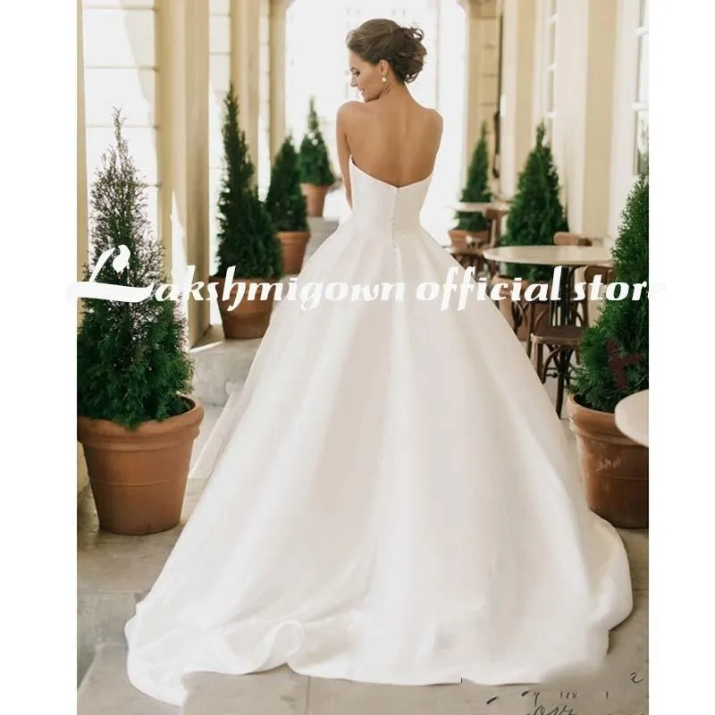 Roycebridal Romantic Lace Wedding Dresses V neck A Line High Slit