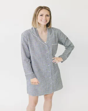 Sara Gold Houndstooth Women's Night Shirt