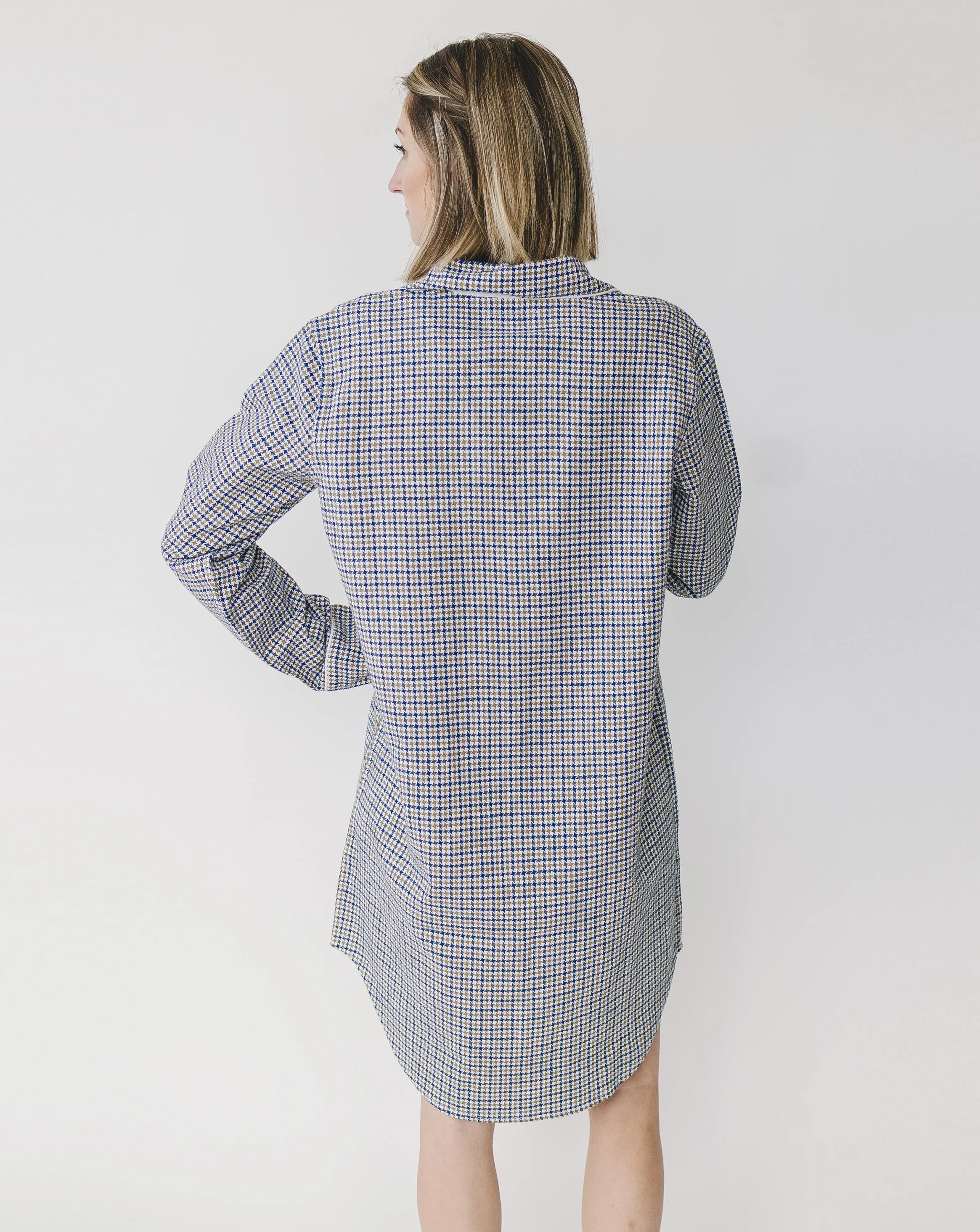 Sara Gold Houndstooth Women's Night Shirt