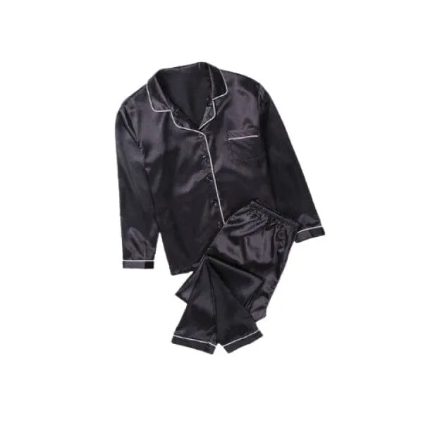 Satin Silk Long Sleeve Sleepwear Set