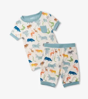 Scratchy Safari Bamboo Short Pajama Set
